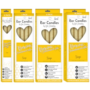 Harmony&#39;s Sage Beeswax Ear Candles