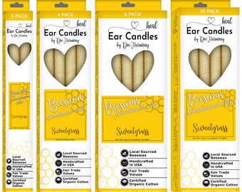 Harmony's Sweetgrass Beeswax Ear Candles