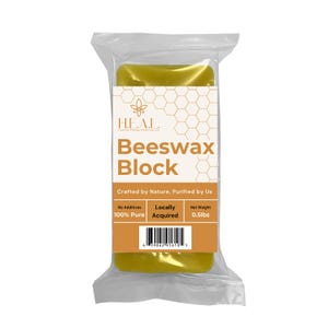 H.E.A.L.&#39;s Pure Beeswax Blocks- 0.5lbs