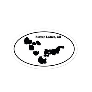 Sister Lakes, MI Sticker