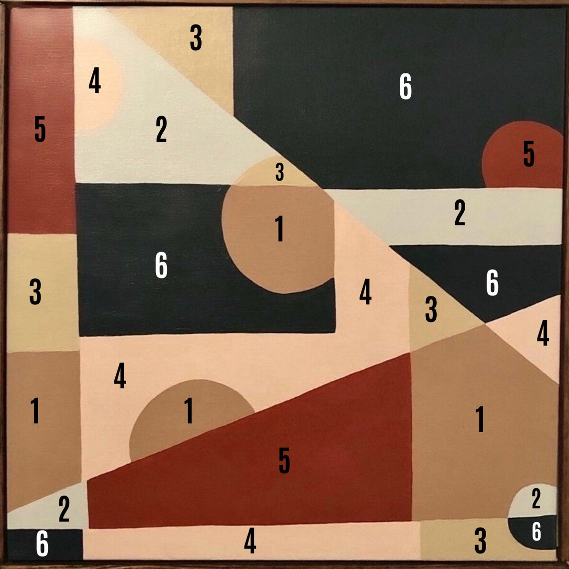 Modern Paint by Numbers Kit Abstract Paint by Numbers for Etsy UK