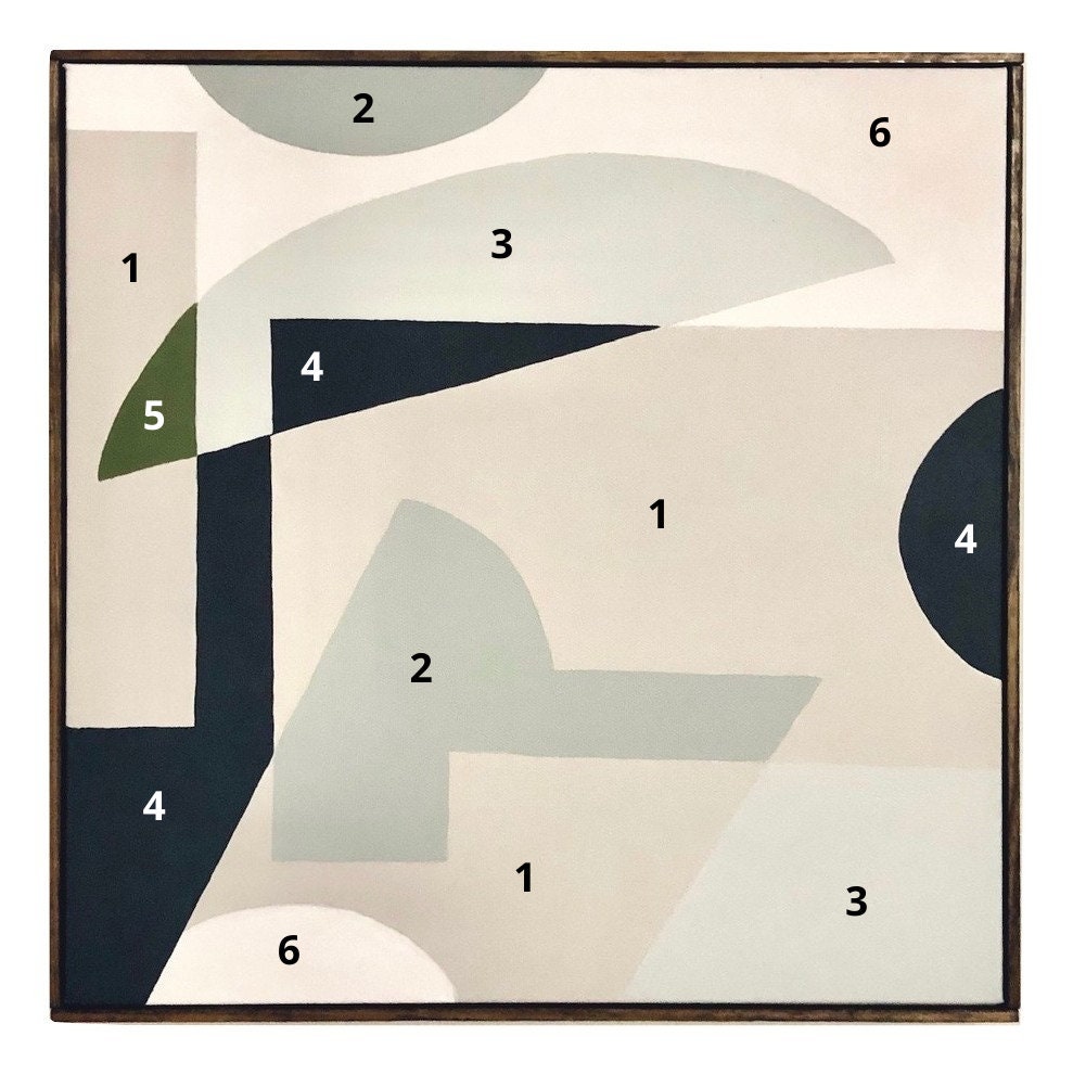 Abstract Paint by Numbers Kit Paint by Numbers for Adults Etsy