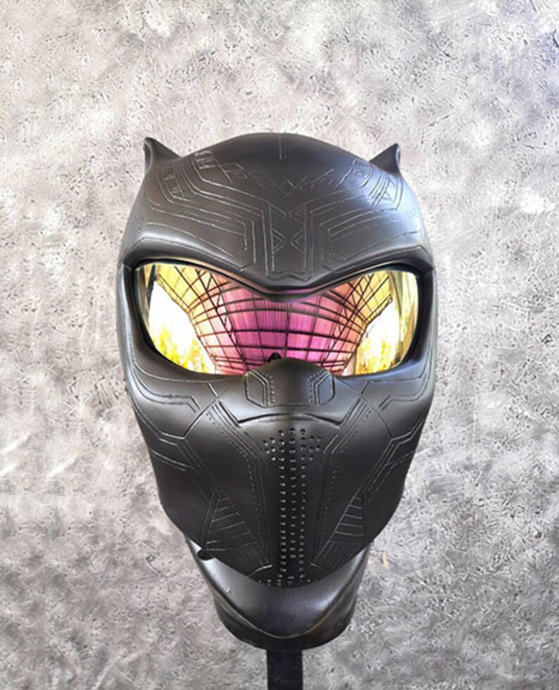 Helmet Black Panther Motorcycle Helmet 1/1 Wearable | Etsy