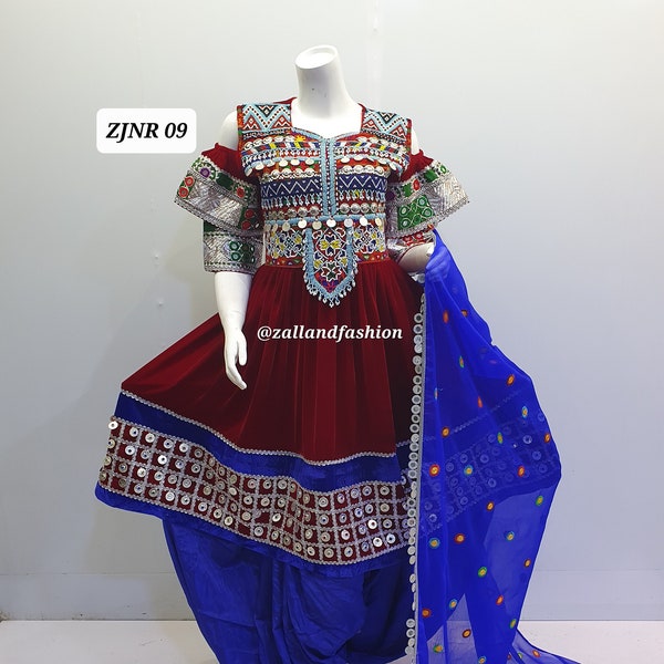 Afghani Women Dress | Party Wear Dress For Women | Traditional Afghan Dress for Women & Girls Kuchi Afghan Frock Clothes