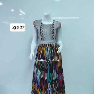 Afghan Maxi Style Dress | Charma embroudered Afghani maxi | Maxi Style Dress