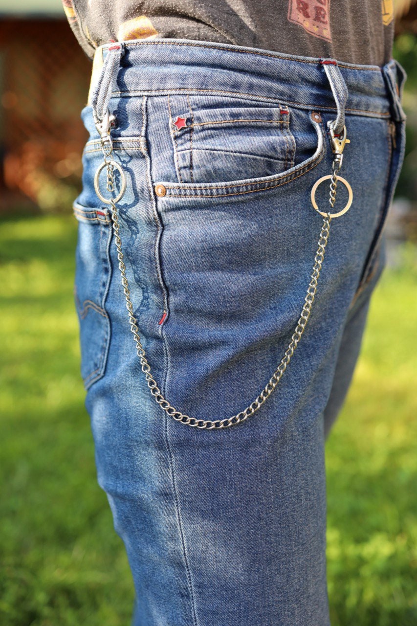 Classic Wallet Chain for Pants in Simple and Minimalistic Etsy