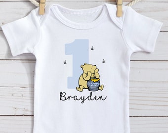 winnie the pooh 1st birthday shirt