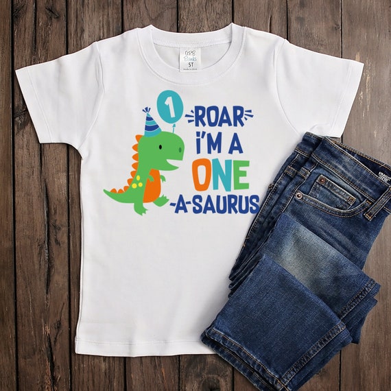 Dinosaur 1st birthday shirt hotsell