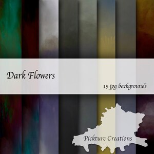 Dunkle Blumen Hintergründe