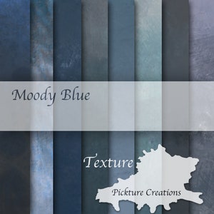 Moody Blue - Backgrounds, Texture, Overlay,Scrapbook,Photoshop overlay,Digital Download,Textures,