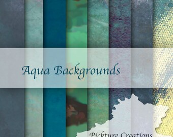 Aqua - Background Texture,Scrapbook,Photoshop overlays,Fine Art,Photo compositing, backdrop,Digital Download,Painted backgrounds, backdrops