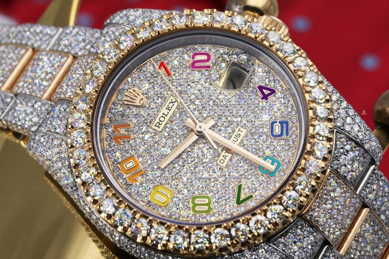 rolex datejust with arabic numbers