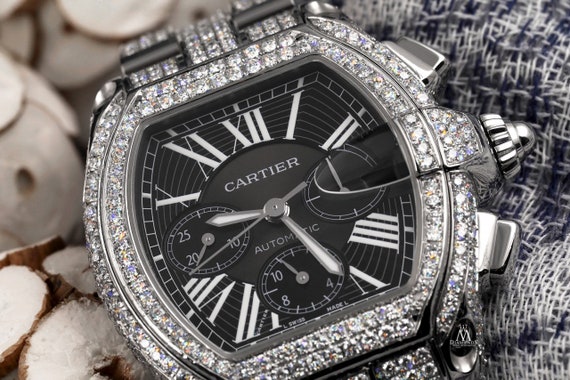 Cartier Roadster Xl W62020x6 Black Dial 