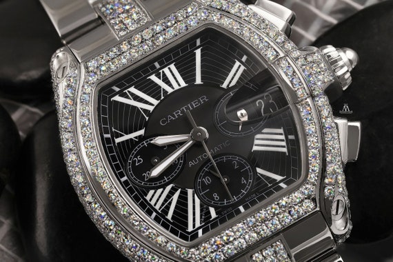 cartier roadster chronograph black face