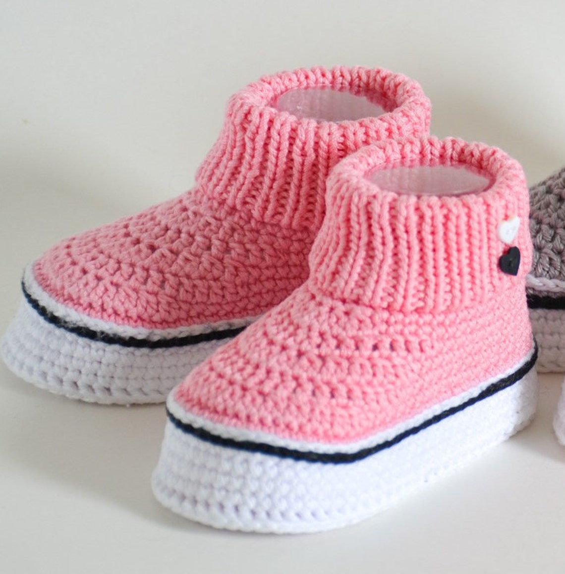 Baby girl shoes 03 months coming home outfit knit baby Etsy