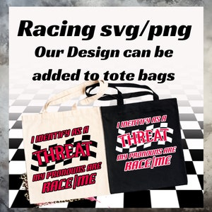 Racing SVG File or Racing PNG File, A Design to Add to Your Gear or ...