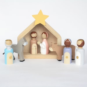 Donna Presepe di Natale Gesù miglior giorno mai mangiatoia Maglietta con Collo a V Donna Presepe di Natale Gesù miglior giorno mai mangiatoia Maglietta con Collo a V