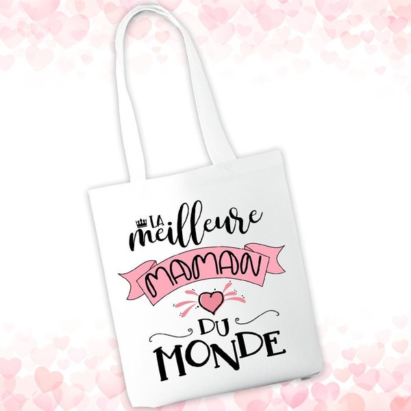 Tote bag personnalisé meilleure maman du monde