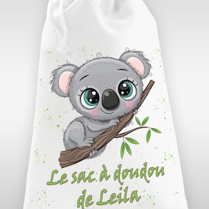 Sac à doudou ou sac de gym personnalisé modèle koala - LIVRAISON OFFERTE