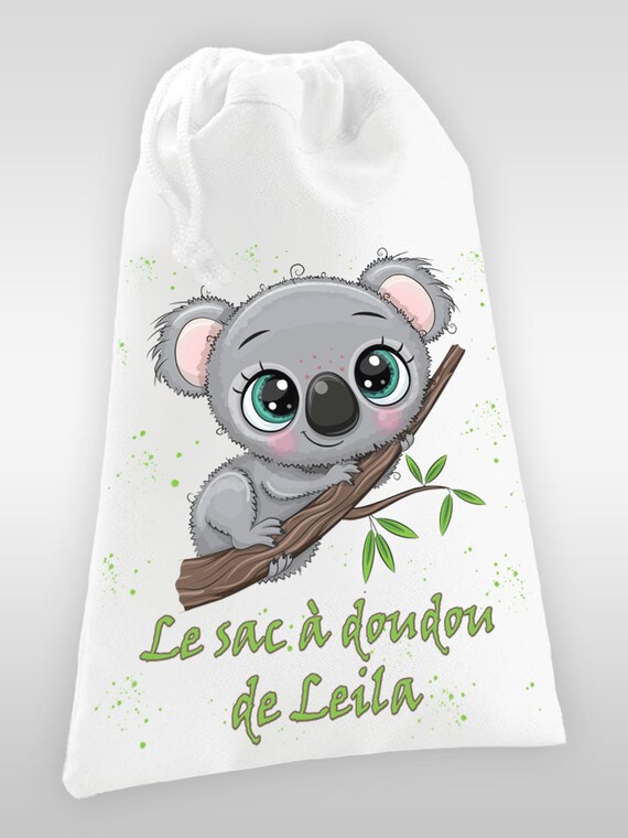 Sac à doudou ou sac de gym personnalisé modèle koala Expédition 24H