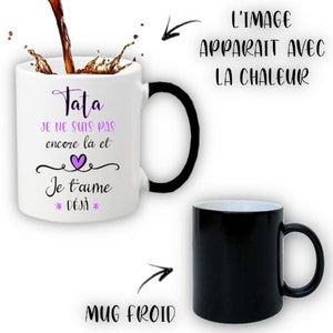 Mug personnalisé future tata pour une annonce de grossesse originale Oui