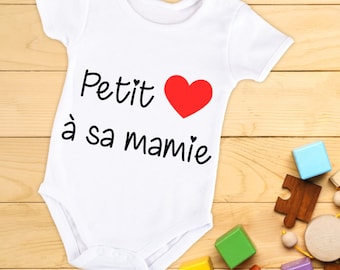 Body bébé ou tee-shirt personnalisable Petit coeur