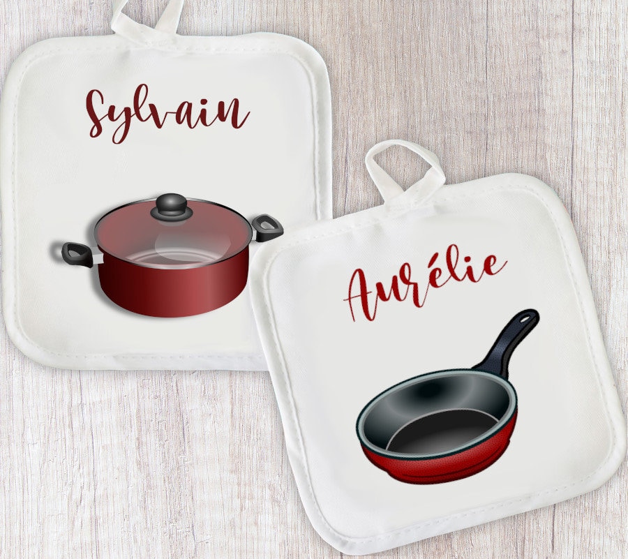 Manique(S de Cuisine Personnalisée(S avec Prénom(S