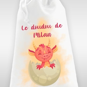 Sac à doudou ou sac de gym personnalisé modèle dragon - LIVRAISON OFFERTE