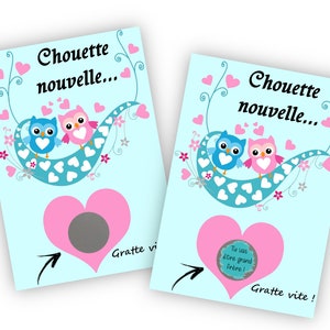 Carte à gratter futur grand frère pour une annonce de grossesse originale - LIVRAISON OFFERTE