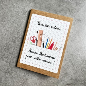 Carnet de notes personnalisable modèle cahier - LIVRAISON OFFERTE
