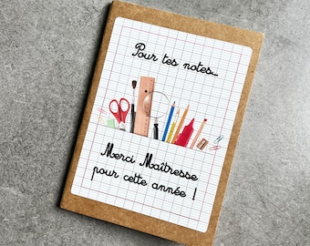 Carnet de notes personnalisable modèle cahier - Expédition 24H