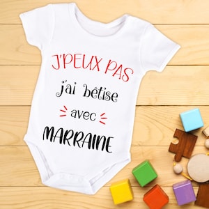 Body bébé ou tee-shirt personnalisable j&#39;peux pas j&#39;ai bêtise - Expédition 24H