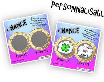 Carte à gratter personnalisable avec un message au choix pour une annonce originale 6 couleurs - LIVRAISON OFFERTE