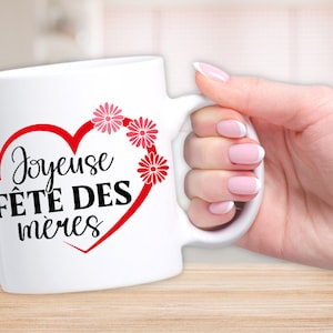 Mug personnalisé joyeuse fête des mères pour un cadeau original - Expédition 24H