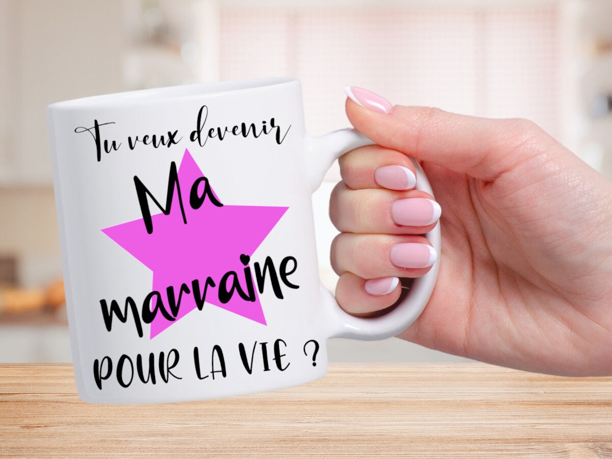 Mug Personnalisé Marraine Pour Une Demande Originale