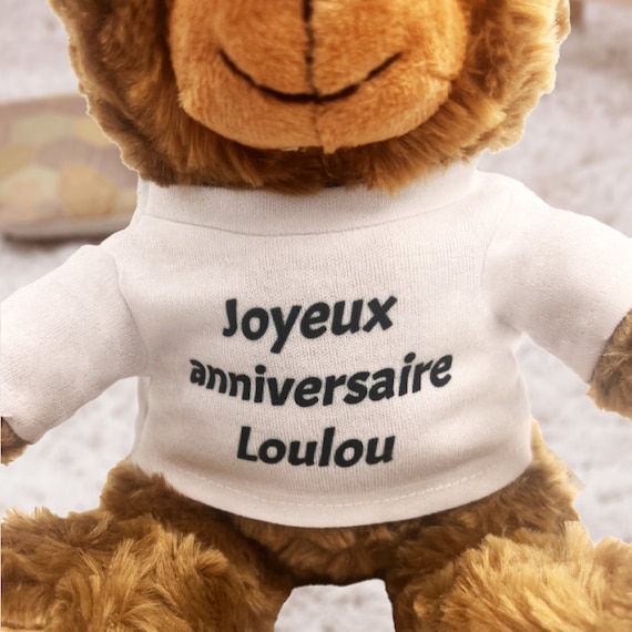 Peluche Ours marron Mumbles | Peluche personnalisée | Ourson Câlin