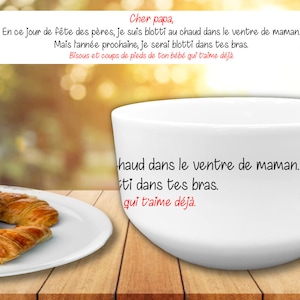 Bol personnalisé échographie pour la fête des pères - Expédition 24H