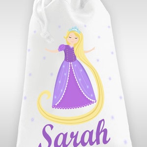 Sac à doudou ou sac de gym personnalisé modèle Raiponce - LIVRAISON OFFERTE