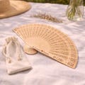 \u00c9ventail en bois personnalis\u00e9 \u2013 Pr\u00e9noms grav\u00e9s \u2013 Mariage & EVJF product logo