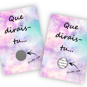 Carte à gratter future tata pour une annonce de grossesse originale - LIVRAISON OFFERTE