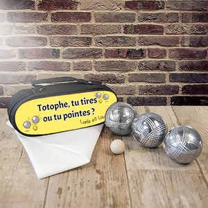 Sacoche de rangement pour boules de pétanques trois modèles Jaune