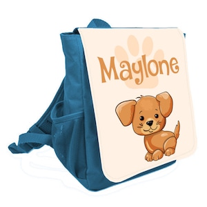 Sac à dos enfant personnalisé modèle chien - LIVRAISON OFFERTE