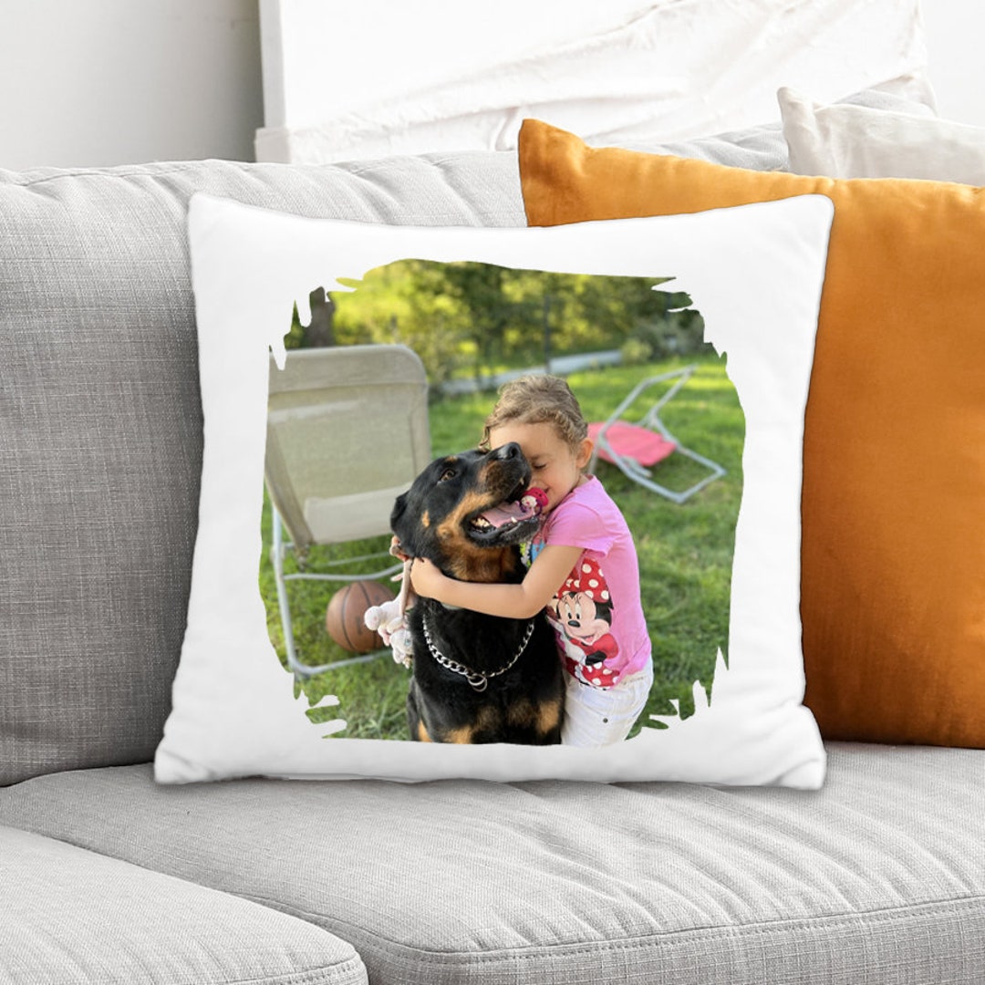 Coussin avec photo personnalisée main image 0