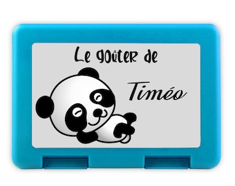 Boîte à goûter personnalisée modèle panda