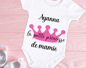 Body bébé ou tee-shirt personnalisable Petite princesse