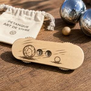 Compteur De Points Pétanque élégant – Fabrication Française, Double Cadran Jusqu’à 13 Points – Cadeau Parfait Pour Papi, Papy Ou Tout Passionné