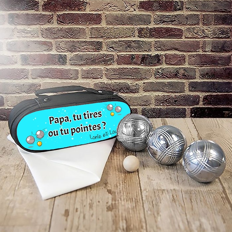 Sacoche de rangement pour boules de pétanques trois modèles Bleu