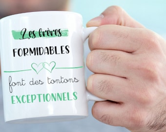 Mug personnalisé les frères formidables font des tontons exceptionnels - Cadeau