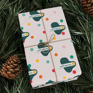 Custom Logo Wrapping Paper, Logo Client Gift Wrap, Personalized Logo Wrapping Paper, Personalized Wrapping Paper, Custom Logo Wrapping Paper