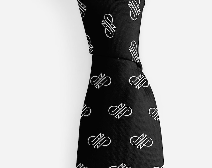 Monogram Personalized Men's Tie, Necktie, Father's Day Gifts, Gifts for